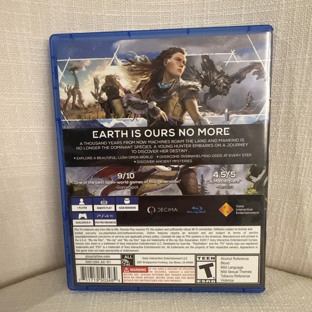 Horizon Zero Dawn - Sony PlayStation 4 Pre Owned Tested and‎ Working